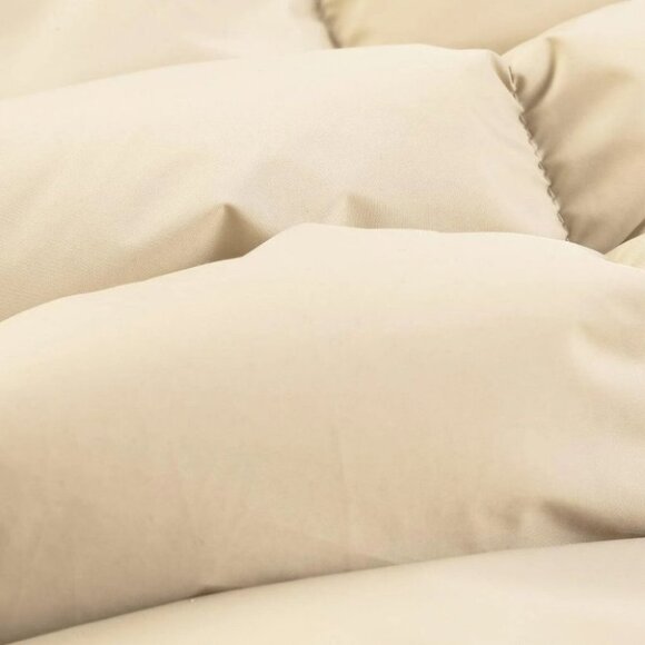 Khaki Mens Zipper Puffer Coat - Picture 7 of 7